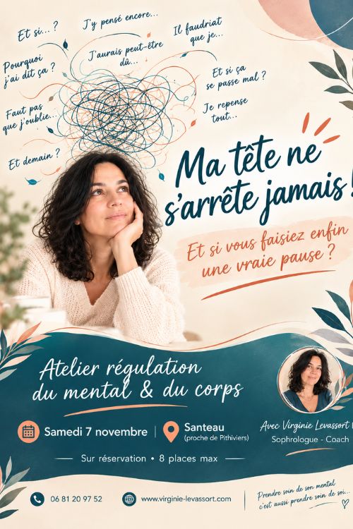 Affiche atelier pour site Atelier sophrologie et plus stress 7 novembre
